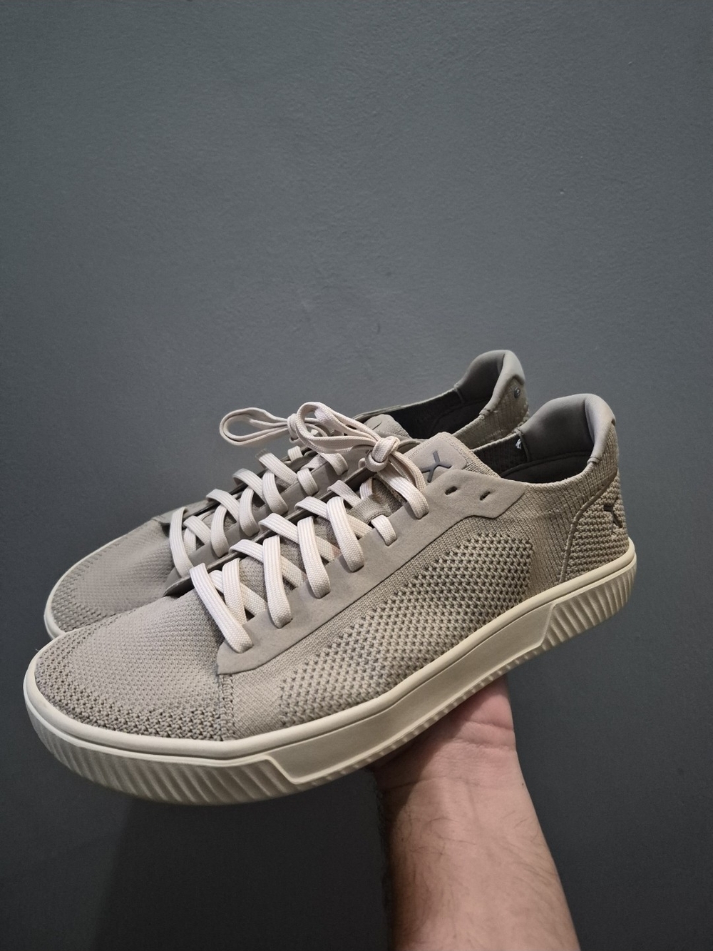 Flux Footwear Adapt Knit Trainer White Gum Mens 11.5